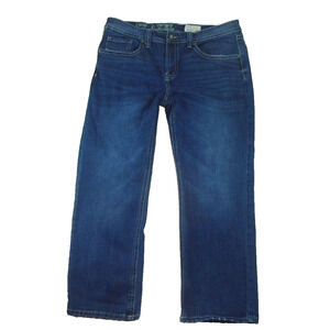 TK Axel Jeans Mens 38x30 Slim Boot Cut Denim Stretch Medium‎ Wash Distressed